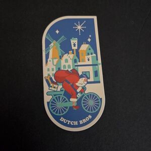 Dutch Bros Blue, Red & Green Bicycle Sticker